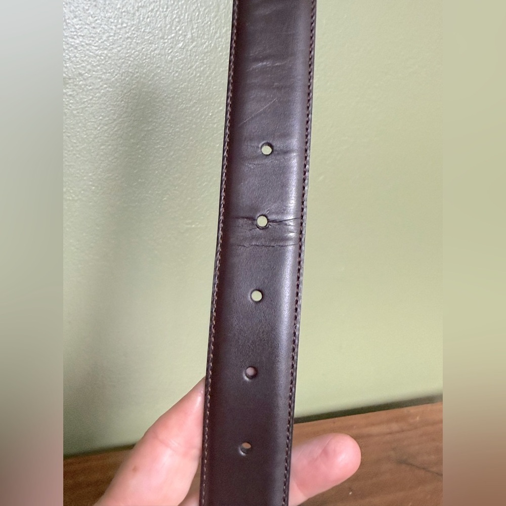 Coach Women's Leather Harness Belt Sz 32 W/ 37.5" x‎ 1.25" Leather Plus Buckle - Picture 6 of 6